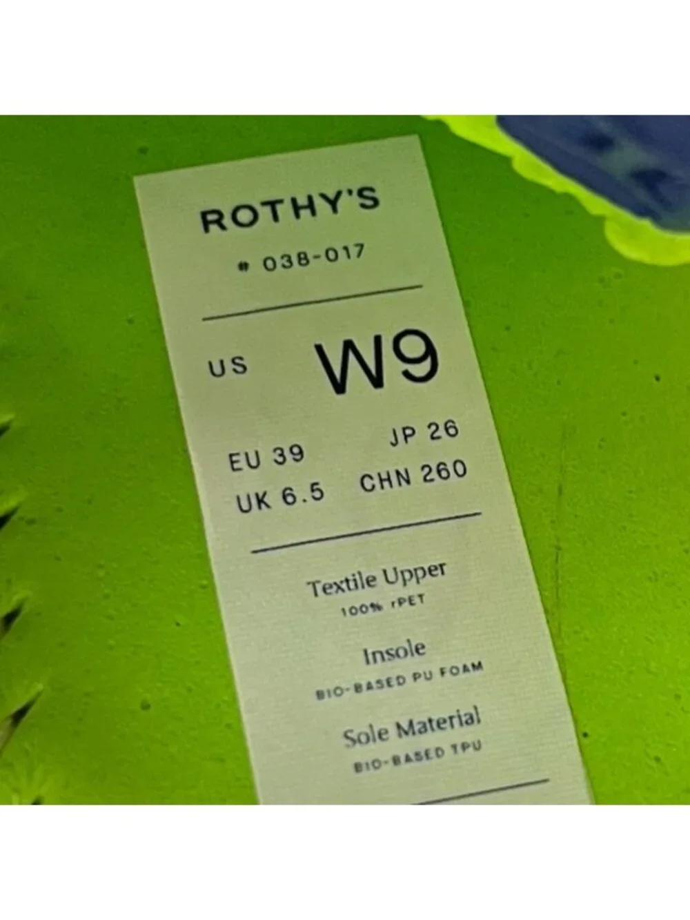 Rothy's The Lace Up Womens Size 9 White Athletic Running Walking Shoes Sneakers